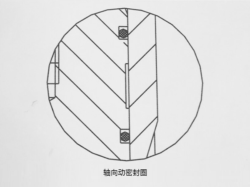 o型密封圈，軸向動密封圈結(jié)構(gòu)圖