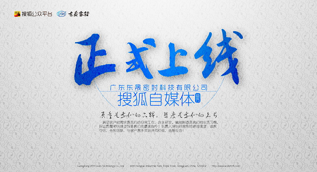 廣東東晟密封科技有限公司官方搜狐自媒體全面上線啦！歡迎您的到來