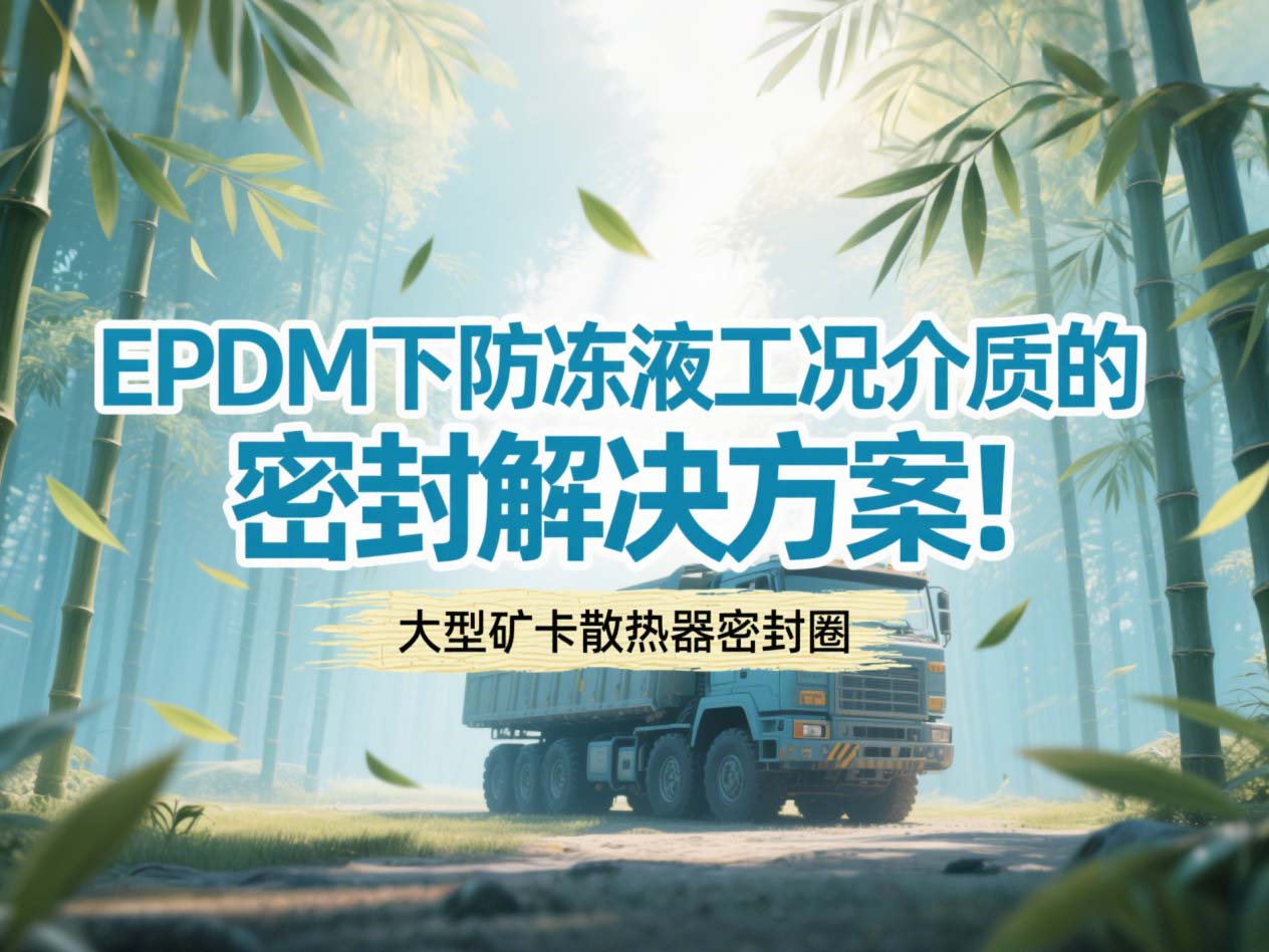 大型礦卡散熱器密封圈 ? EPDM下防凍液工況介質的密封解決方案！