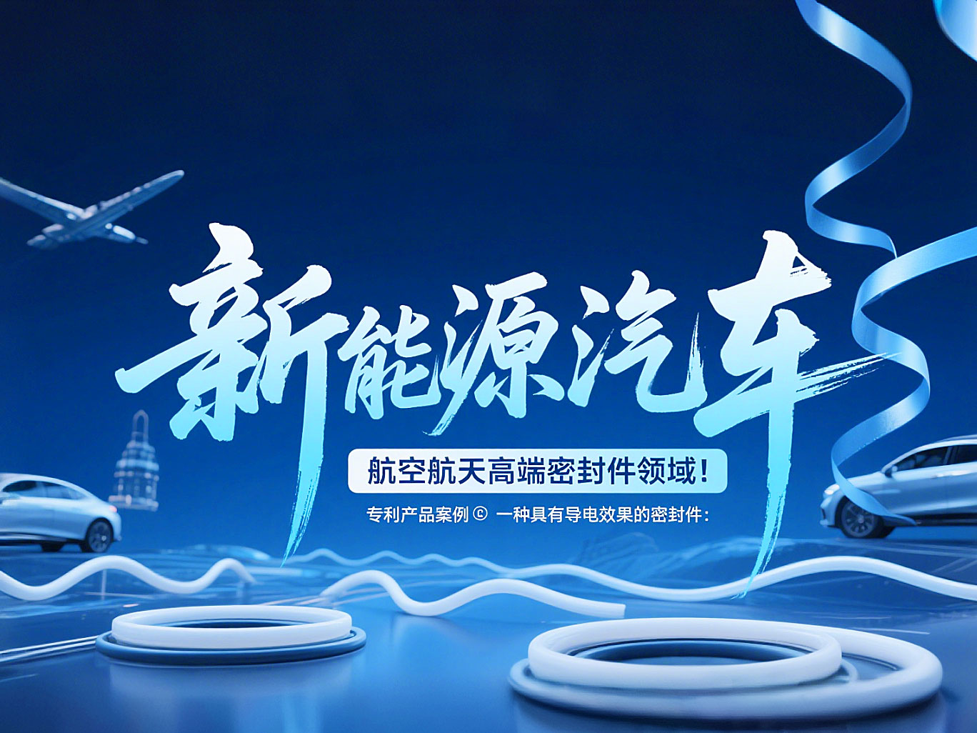 專利產(chǎn)品案例 ? 一種具有導(dǎo)電效果的密封件：新能源汽車+航空航天高端領(lǐng)域！