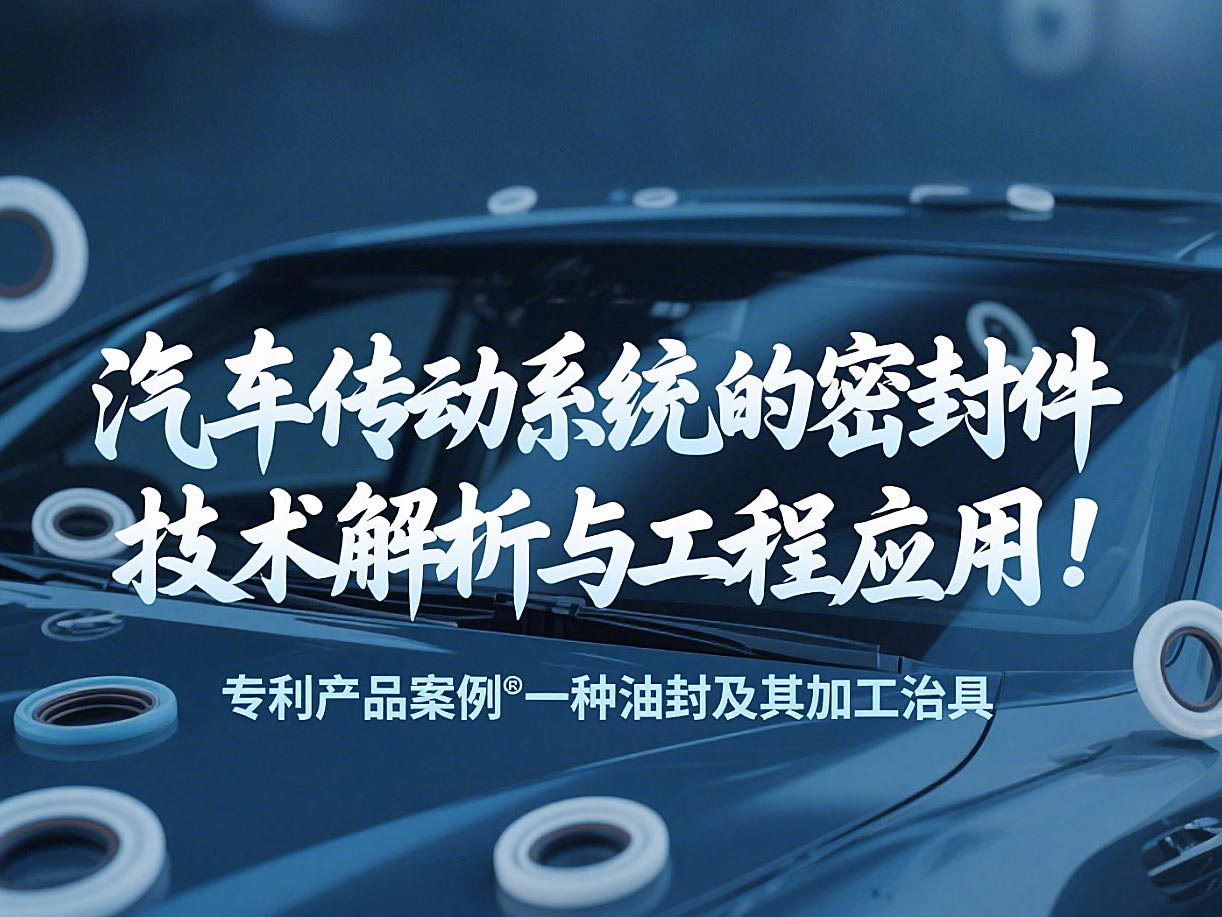 專利產品案例 ? 一種油封及其加工治具：汽車傳動系統(tǒng)的密封件技術解析與工程應用！